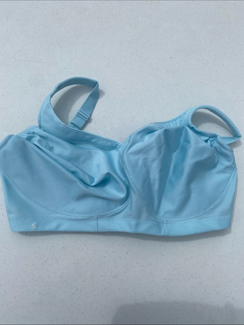 Glamorise Sport Light Blue Bra Size 42G Wirefree